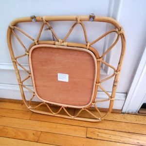 A wicker style mirror